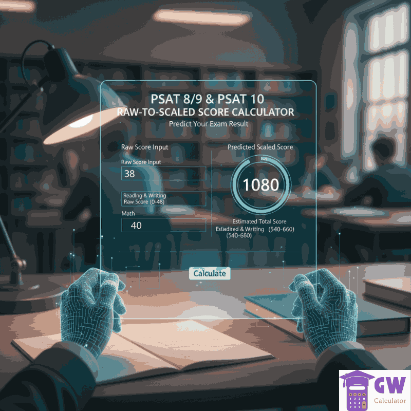 PSAT 8/9 & PSAT 10 Raw-to-Scaled Score Calculator